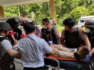 Evakuasi korban penembakan KKB di PT Freeport Indonesia Papua/dok.Mabes Polri