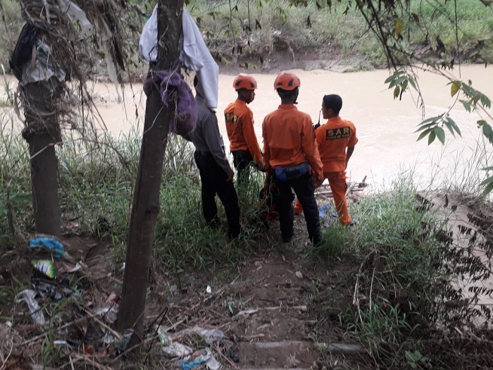 Sungai Babakan, lokasi kejadian tenggelamnya Dakrim, (32), warga Desa Kubang Wungu Kec.Ketanggungan/ist
