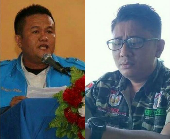 Ketua DPD KNPI Kota Gunungsitoli, Kariaman Zebua dan Ketua DPW LSM GEMPITA Kepulauan Nias, Sabarman Zalukhu/ist
