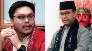 Anggota DPRD DKI Fraksi PSI William Aditya Sarana dan Gubernur DKI Jakarta Anies Baswedan/net