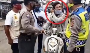 Pengendara motor mengamuk tidak terima diingatkan pakai masker/Instagram bogor24update