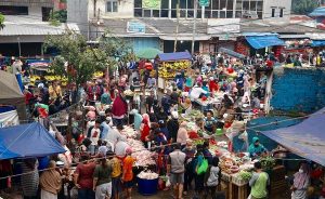 Pasar Minggu Jakarta Selatan menjelang Hari Raya Idul Fitri 1441 H, Sabtu (23/5/2020)/foto:Economiczone