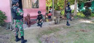 Satgas Pamrahwan 754 bincang dengan warga Papua (Foto: Ist)
