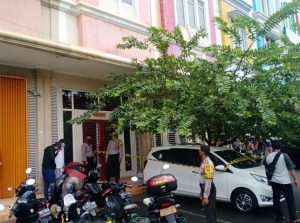 Lokasi penembakan di Ruko Royal Gading Square, Pegangsaan Dua, Kelapa Gading, Jakarta Utara, Kamis (13/8/2020)/Antara