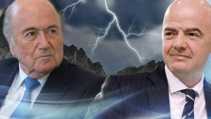 Sepp Blatter dan Gianni Infantino (Foto: goobjoog.com)
