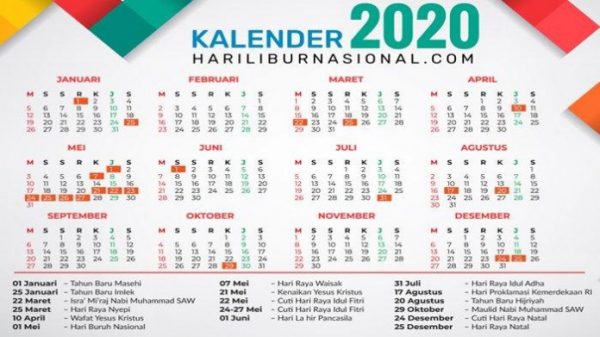 Ilustrasi kalender 2020/Ist