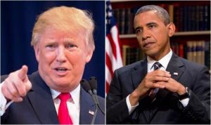 Presiden Donald Trump dan Barack Obama - Foto: istimewa