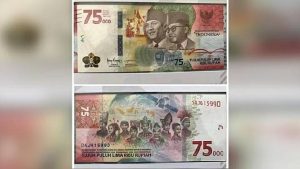 Kemenkeu dan BI resmi meluncurkan uang baru edisi khusus peringatan HUT Kemerdekaan Republik Indonesia ke-75 - Foto: Ist