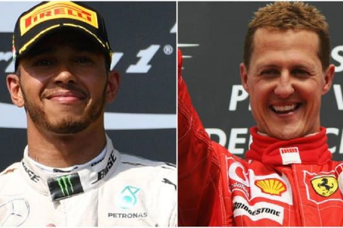 Lewis Hamilton dan Michael Schumacher - Foto: Istimewa