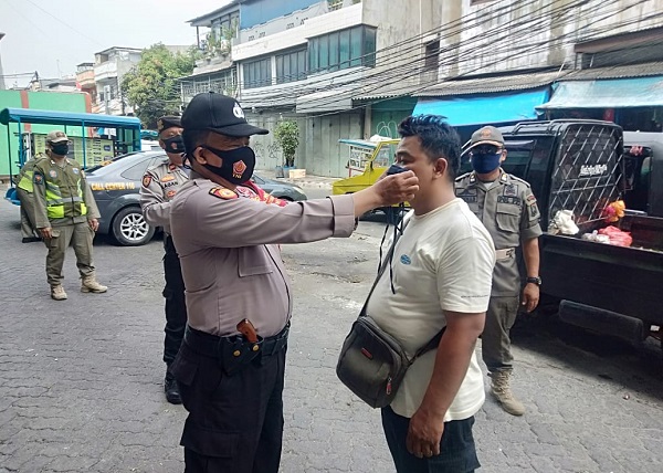 Jelang PSBB, Polsek Pademangan Gencar Kampayekan Pengunaan Masker