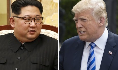 Presiden Donald Trump dan Kim Jung-un - Foto: Istimewa