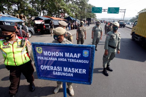 Operasi Masker gabungan Polisi, TNI, Dinas Perhubungan (Dishub) dan Satuan Polisi Pamong Praja (Satpol PP) Bogor - Foto: Istimewa