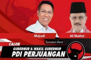 Mulyadi-Ali Mukhni bakal pasangan calon gubernur dan wakil gubernur Sumatera Barat (Sumbar) mengembalikan surat dukungan PDI-P, kini hanya didukung PAN dan Demokrat - Foto: istimewa