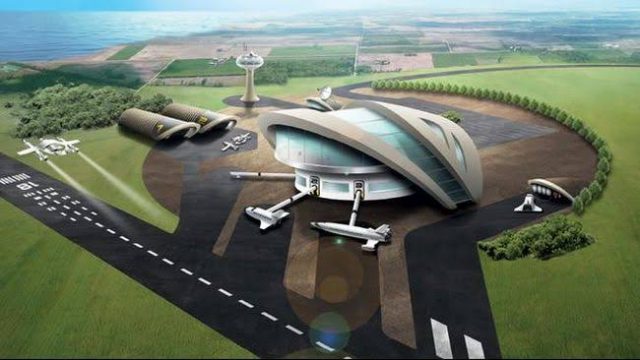 Ilustrasi konsep bandara pesawat antariksa yang akan dibangun pemerintah Inggris - Dok.www.gov.uk