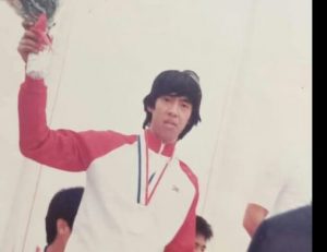 Fanny Gunawan saat meraih medali perak Asian Games 1986 - Foto: dok.pribadi