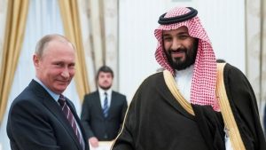 Presiden Rusia Vladimir Putin bersama Putra Mahkota Saudi, Mohammed bin Salman - Foto: ParsToday