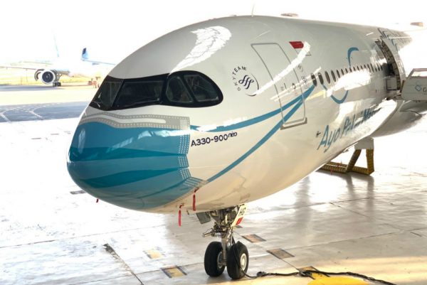 Garuda Indonesia luncurkan pesawat dengan MaskLivery dukung gerakan 'Ayo Pakai Masker' (Istimewa)