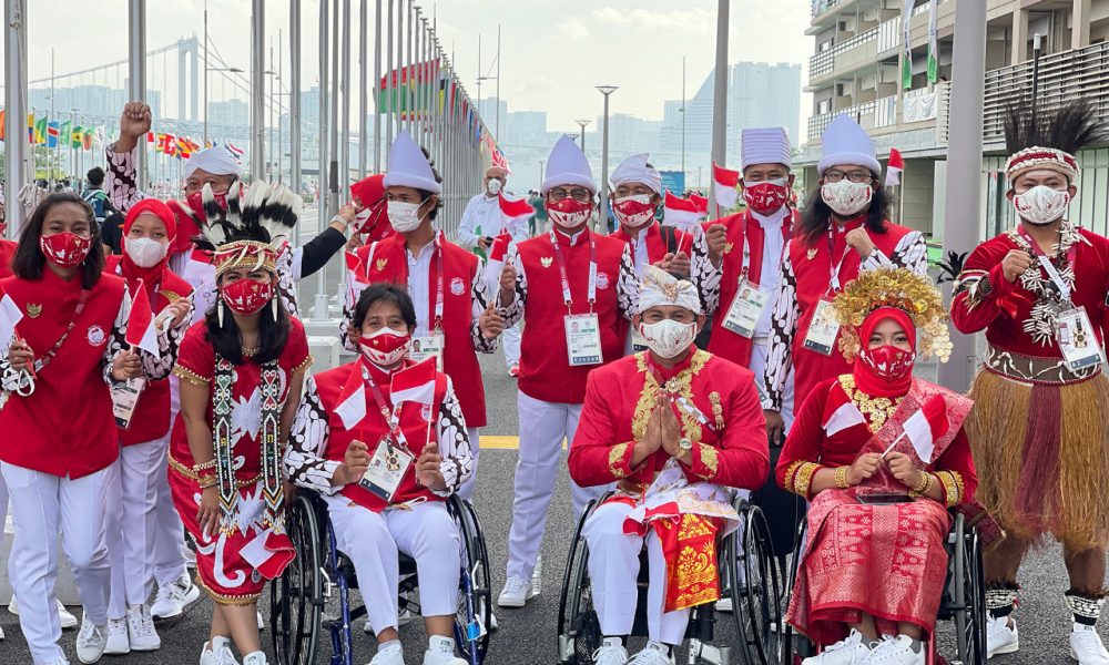 Pembukaan Paralimpiade Tokyo Seragam Defile Kontingen  