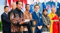 Presiden Joko Widodo (Jokowi) meresmikan pembangunan Rumah Sakit (RS) Tzu Chi Hospital di kawasan Pantai Indah Kapuk, Jakarta, Rabu (14/6/2023).