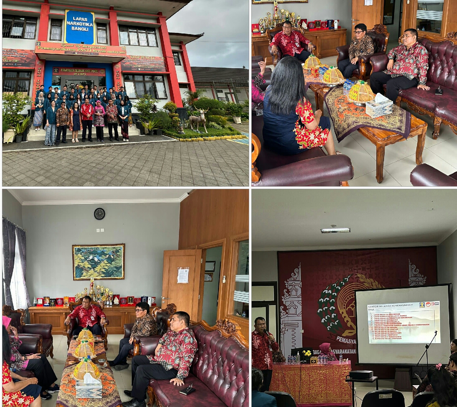 Foto: Petugas Lapastik Bangli menerima Kunjungan Studi Lapangan Mahasiswa Fakultas Hukum Universitas Diponegoro di Lapastik Bangli, Kamis, 9 November 2023.