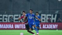 Laga Madura United vs Persib Bandung di pekan ke-18 BRI Liga 1 2023/2024 di Stadion Gelora Bangkalan, Madura, Rabu (01/11/2023) malam WIB. (c) Dok. Persib Bandung